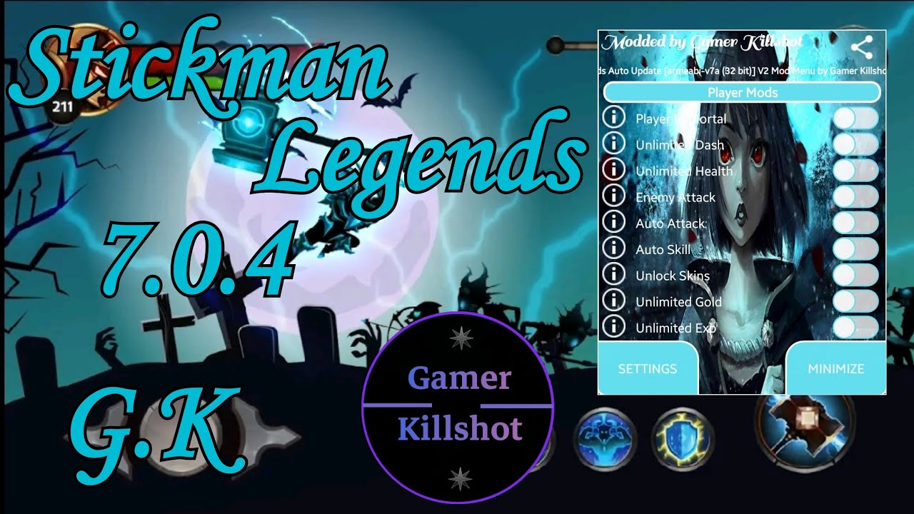Stickman Legends V7.0.4 Mod Menu by Gamer Killshot