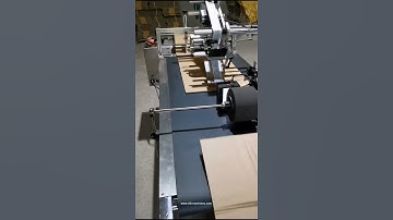 Unfold box board cardboard paging horizontal feeding labeling machine labeling video