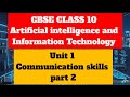 CBSE CLASS 10: Communication skills. Written communication