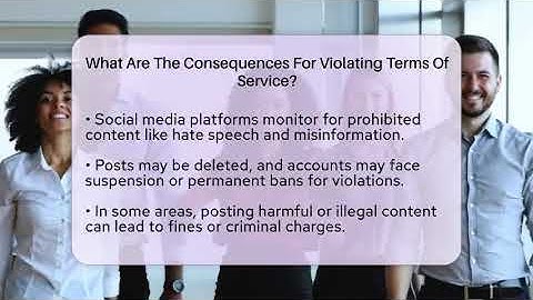 What Are The Consequences For Violating Terms Of Service? - Everyday-Networking
