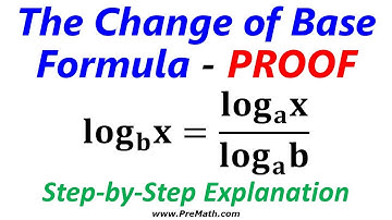 How to Prove "The Change of Base Formula" for Logarithms: Easy Step-by-Step Explanation