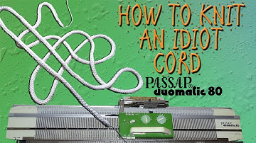 How to Knit an Idiot Cord (I-Cord) on Passap Duomatic 80 Knitting Machine [READ THE PINNED COMMENT]