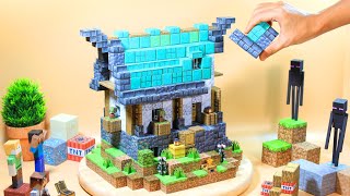 I BUILD a Minecraft Magnetic Blocks | Minecraft Fantasy House | Magnetic Minecraft Relaxing Build