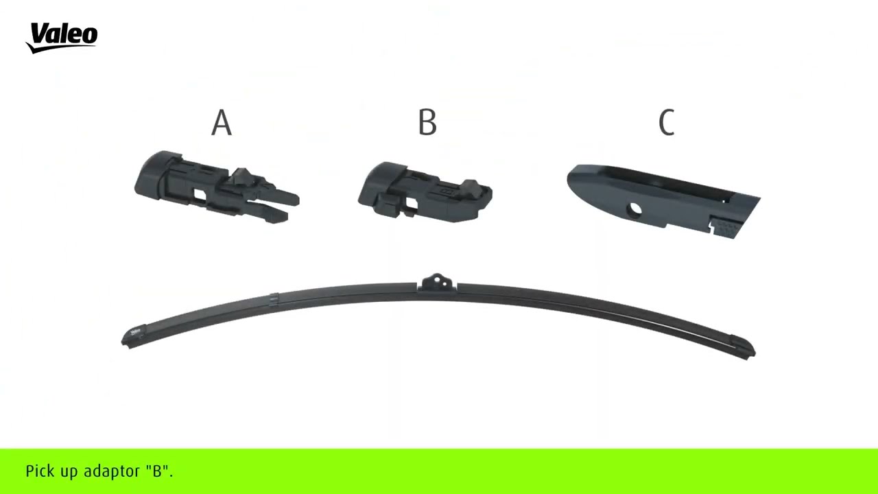 Valeo Wiper Blade MultiConnection "How to Fit" guide for FRONT B