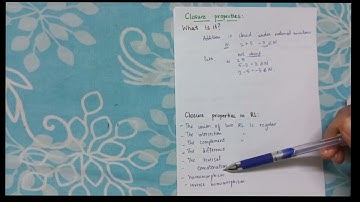 Closure properties of Regular Languages in Finite automata| Regular Language