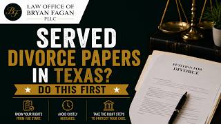 Served Divorce Papers in Texas? Do This First