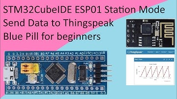 106. STM32CubeIDE ESP 01 Module to Thingspeak with STM32F103C8T6