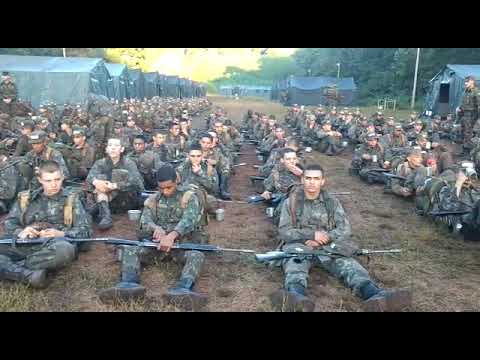 Soldados do 34° Batalhão do Exército, em Foz do Iguaçu