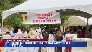 Roanoke community members share experiences at first day of Strawberry Festival