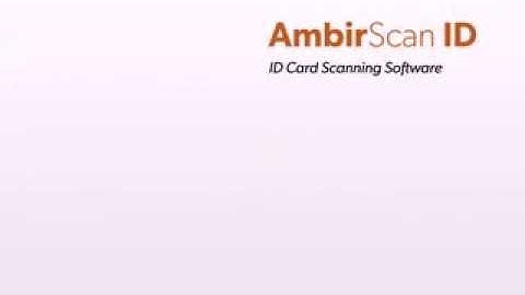 AmbirScan ID - Ambir Technology