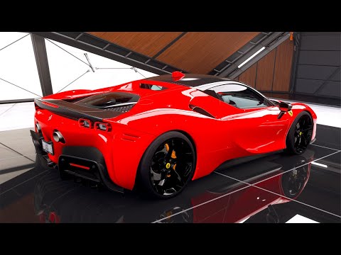 FerrariSF90Stradaleซูเปอร์ค Audi R8 V10 Plus Quattro แต่งจัดเต็ม 900 แรงม้า ขับขึ้นเขา สบาย!!! Forza Horizon 5