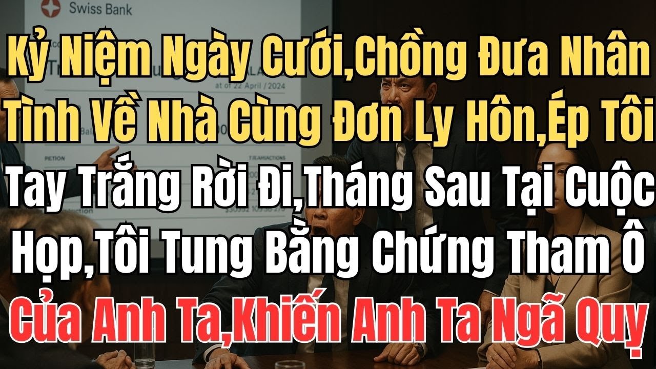 Kỷ Niệm Ngày Cưới, Chồng Đưa Nhân Tình Về Nhà Cùng Đơn Ly Hôn , Ép Tôi Tay Trắng Rời Đi, Tháng ...