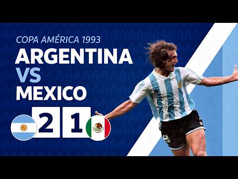 Partido completo de la final de la CONMEBOL Copa América 1993: Argentina 2 vs. 1 México