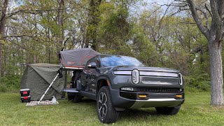 Camping in the Rivian R1T: Overcoming a Chilly Night with the Roofnest Meadowlark Rooftop Tent