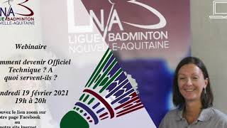 Webinaire : Devenir Arbitre, Juge Arbitre et Juge de ligne