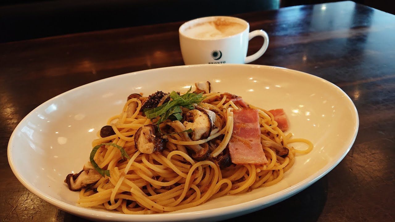 お台場 Odaiba しいたけのパスタを食す Shiitake Mushroom Pasta Pronto Youtube