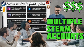 How to set up multiple steam accounts (Earn LARGE profits!)
