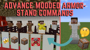 Command Block Tutorial #12: Advance Modded Armor-Stand Commands in Minecraft