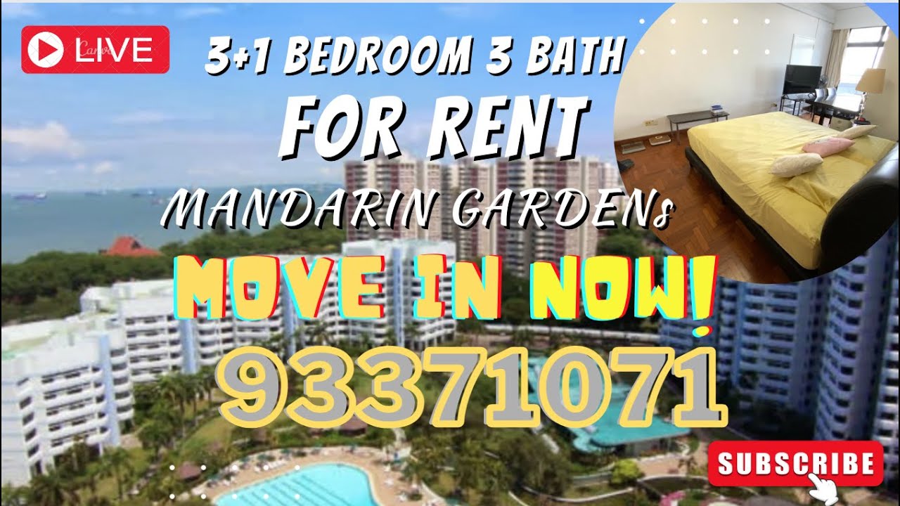 Mandarin Gardens 3+1BR apartment for rent, Beautiful unblock sea view