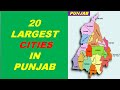 Top 20 largest cities in punjab  20 most populated cities in punjab city of punjab