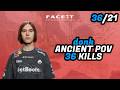 donk ANCIENT POV(36-21) FACEIT TOP #1 | CS2 donk POV