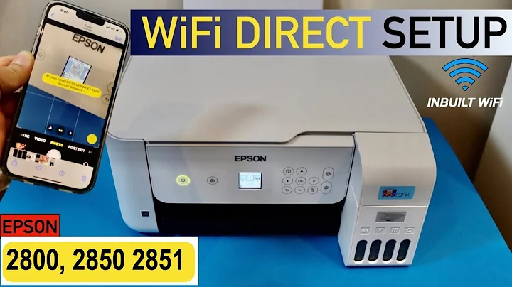 Epson EcoTank ET-2800, ET-2850, ET-2851 WiFi Direct Setup.