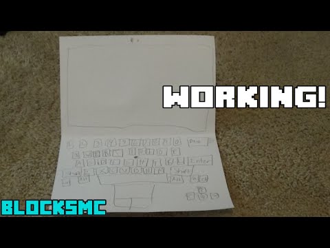 How To Make A WORKING Paper Laptop