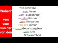 Präpositionen, #deutsch #präposition #subscribe von, vom, von den, von dir, vom Einkaufen, von Oma