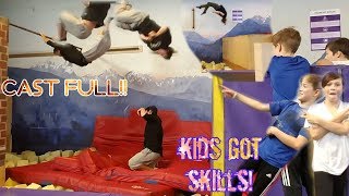 Swing cast fullOrigins Parkour!Parkour kids+finally landing corks again!!!Canada vlog 8