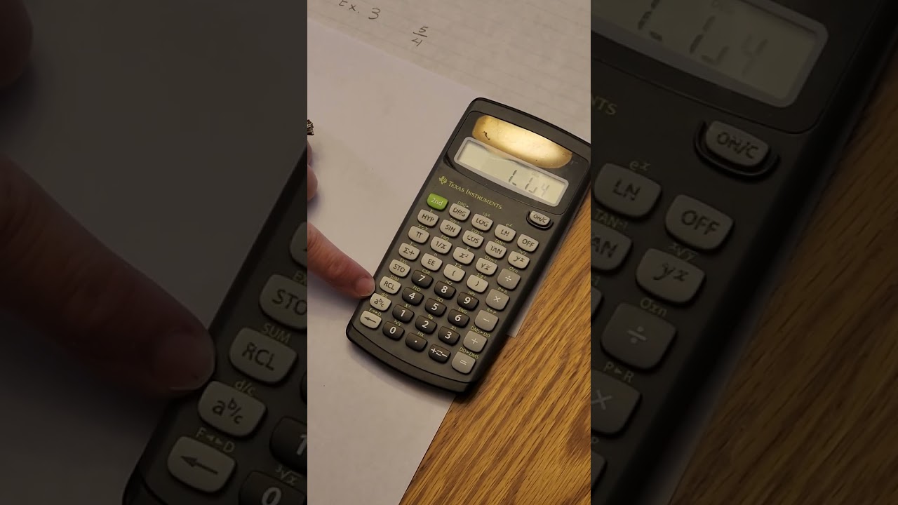 How to enter fractions into a calculator