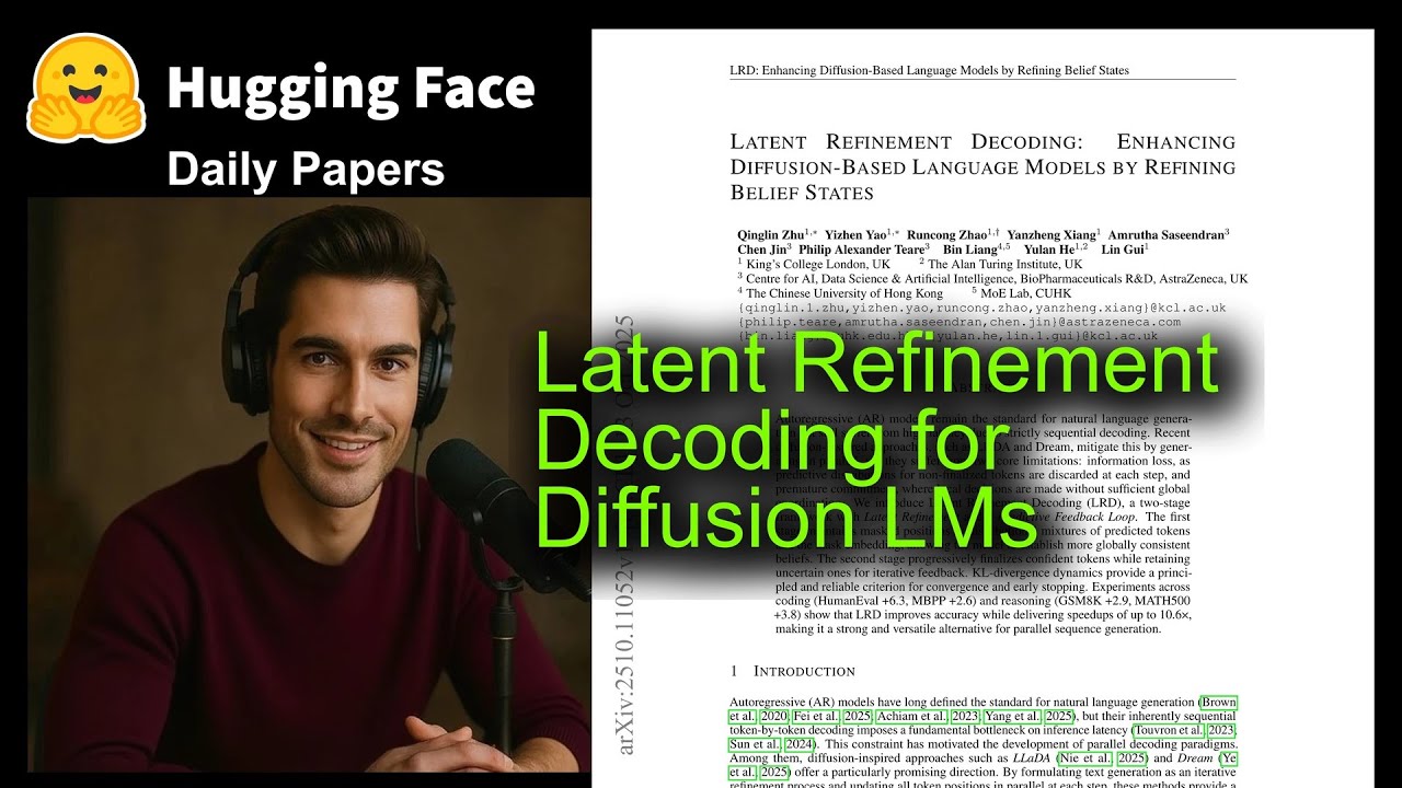 Latent Refinement Decoding for Diffusion LMs - YouTube