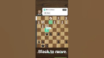 Find the  2 brilliant moves in a row #chess #brilliant moves#chess.com
