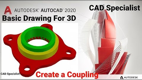 AutoCAD Mechanical Modeling and Visualization | Create a Coupling Using AutoCAD | Automobile |