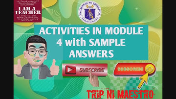 #LDM2 #Module4 #StudyNotebook ACTIVITIES in MODULE 4 with SAMPLE answers