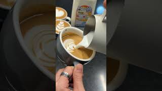 LÁ CƠ BẢN #robean #beanlatteart #barista #latteart #lophoclatteart #rosetta