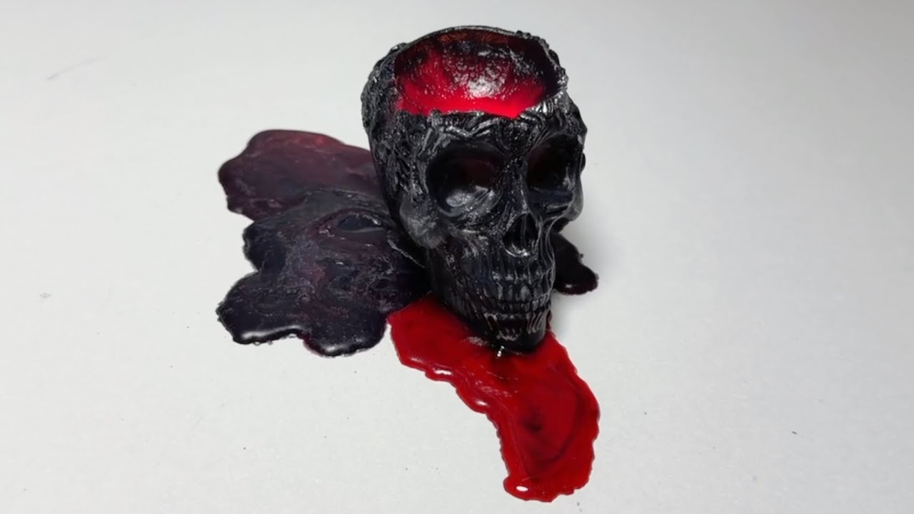 How to Make a Bleeding Skull Candle | DIY Arts and Crafts Tutorial