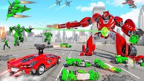 Robot Game 2023: Flying Limo Robot Transform | Android iOS Gameplay