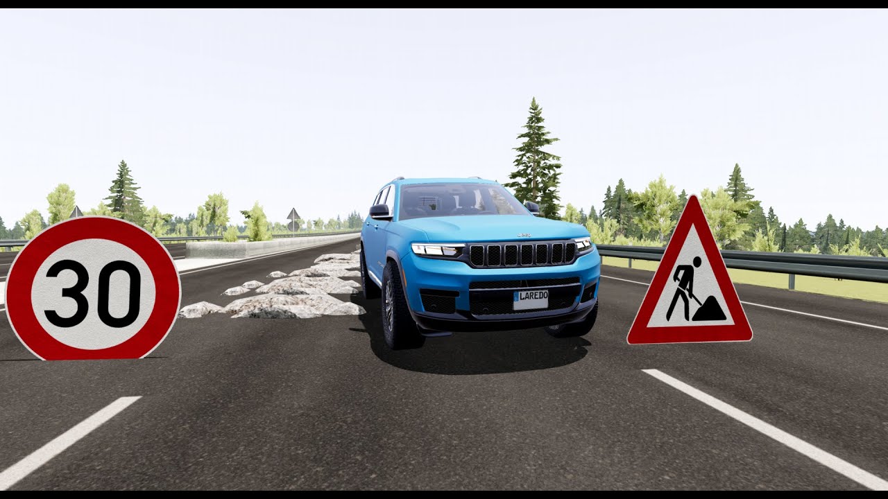 Suspension test Jeep Grand Cheroke - YouTube