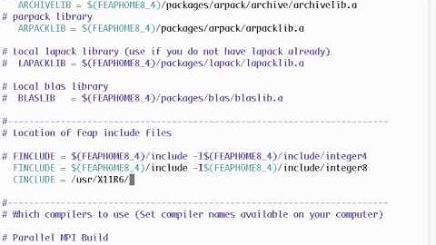 FEAP Install Mac or Linux (Cygwin too)