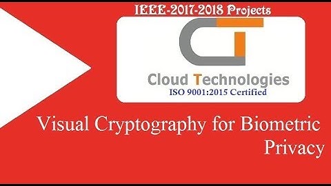 Visual Cryptography for Biometric Privacy | Cloud Technologies | IEEE Projects Hyderabad | Ameerpet