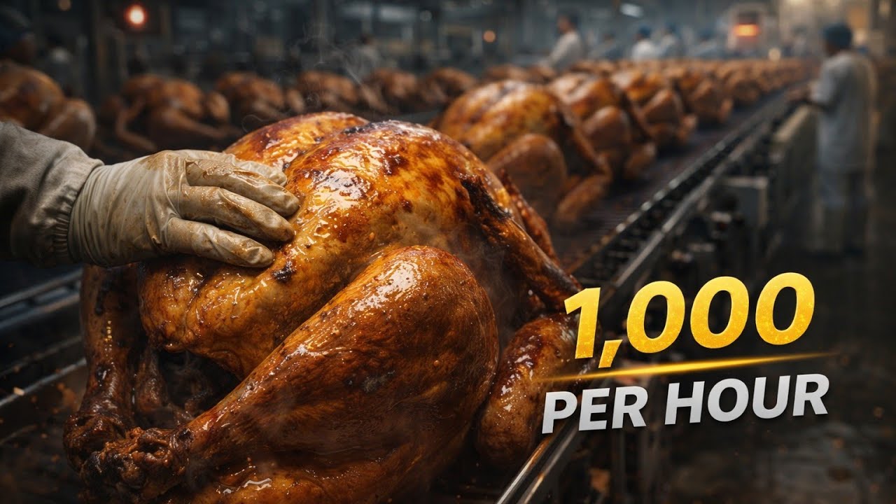 Внутри фабрики по производству жареной индейки: как на заводе изготавливаются миллионы жареных индее