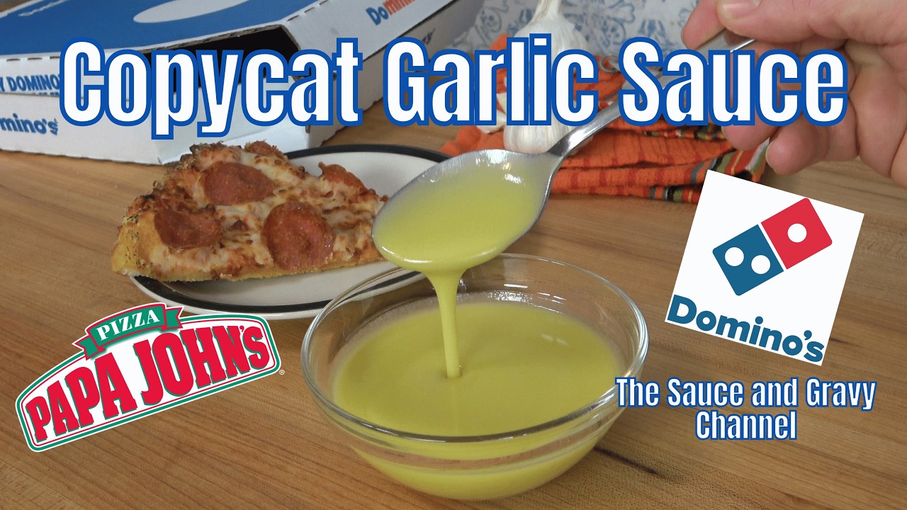 Copycat Domino's & Papa John's Garlic Sauce Recipe - YouTube