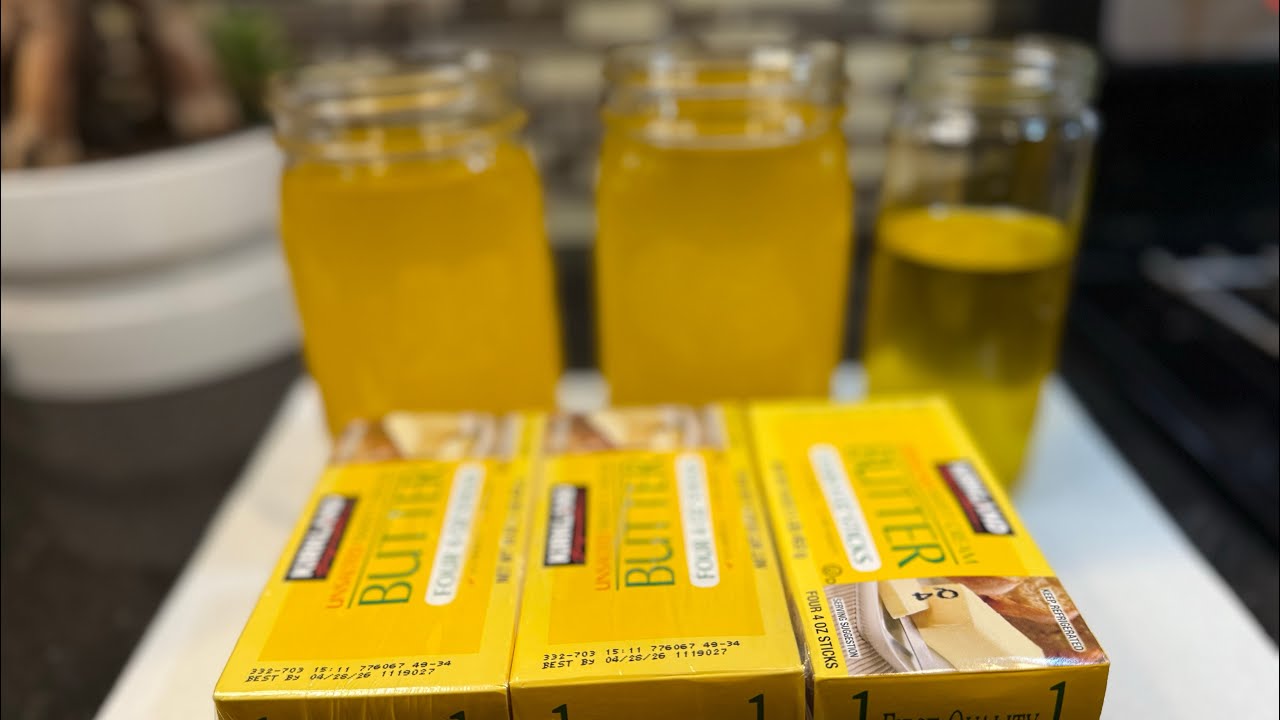 Desi Ghee  Recipe || How to make desi ghee from butter || Gherr ka desi ghee by @Abbys-Kitchen 