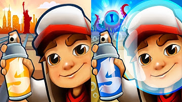 Subway surfers New York 2025 🆚 Underwater 2024 Map Comparison 