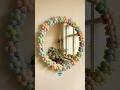 DIY Colorful Flower Mirror Idea