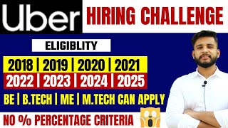 😍😍UBER HIRING CHALLENGE 2022 | NO PERCENTAGE CRITERIA | FREE CERTIFICATE AVALIABLE
