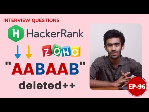 HackerRank-Problem Solving | alternateCharacters | Daily Dose | Ep-96 | English | code io