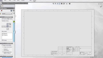 SolidWorks 2013 Fundamentals How to create drawings and drawing templates Part 7 Tutorial