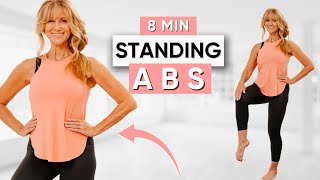 8-Minute Standing Abs Lower Belly Fat Workout | BEGINNER ABS! by fabulous50s 133,553 views 6 months ago 8 minutes, 25 seconds