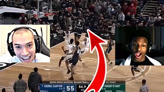 Adin and Bronny React To Their Basketball Highlights! (Game-Winner!)
